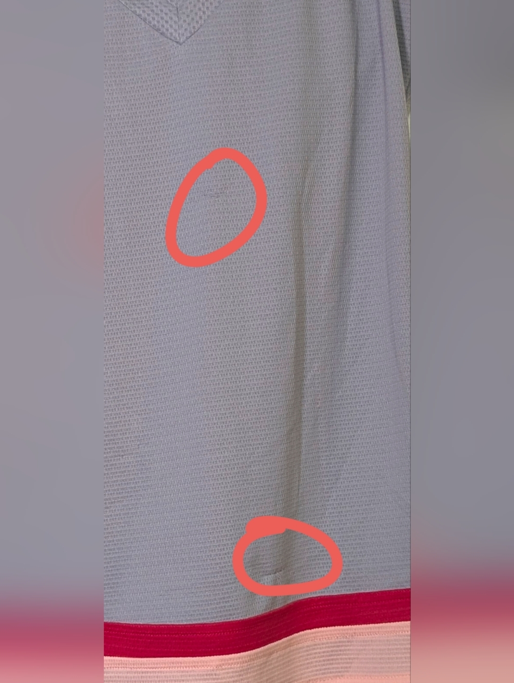 Adidas Tennis Dress M Gray Pink Pleated Athletic Tenniscore Activewear - READ - Picture 9 of 10
